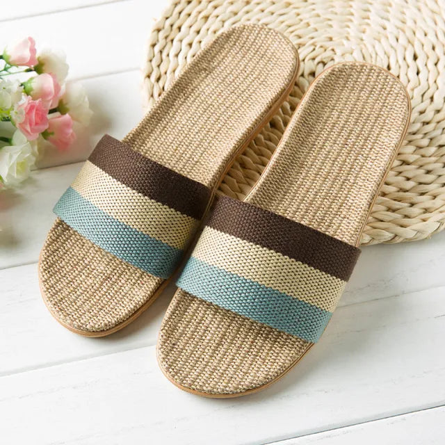 Orthopedische Strokleurige Regenboogslippers - Maria-Blue-44-45-State of Style