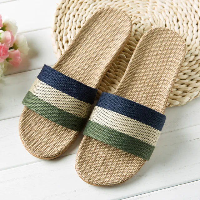 Orthopedische Strokleurige Regenboogslippers - Maria-Groen-44-45-State of Style