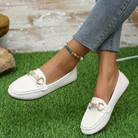Orthopedische Witte Loafers met Ketting - Clara-CN36(EU36)-State of Style