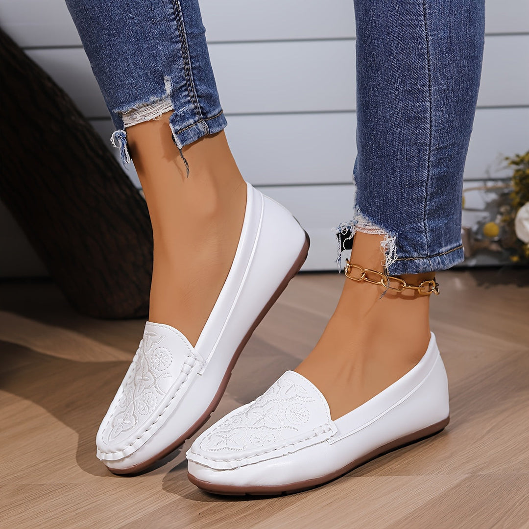 Orthopedische Witte Mocassins - Helena-CN36(EU36)-State of Style