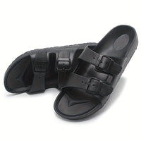 Orthopedische zwart gevlochten herensandaal - David-Zwart-CN36(EU36.5)-State of Style
