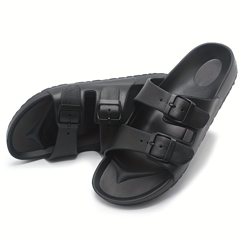 Orthopedische zwart gevlochten herensandaal - David-Zwart-CN36(EU36.5)-State of Style