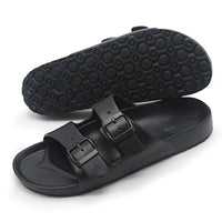 Orthopedische zwart gevlochten herensandaal - David-Zwart-CN36(EU36.5)-State of Style