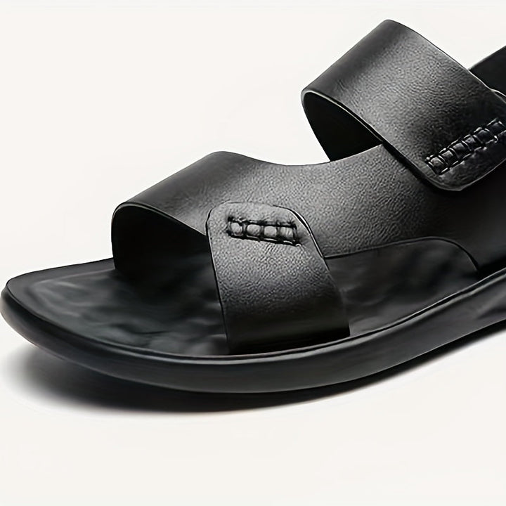 Orthopedische zwarte designer herensandalen - Felix-Zwart-CN40-41(EU40-40.5)-State of Style