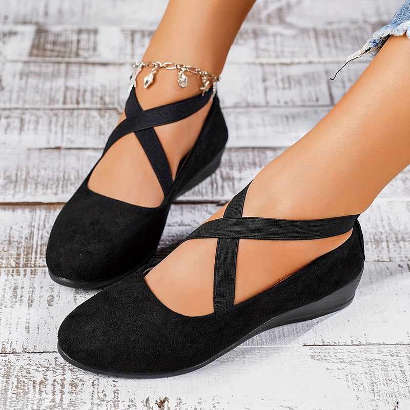 Orthopedische Zwarte Flats - Lisa-Abrikoos-CN35(EU35)-State of Style