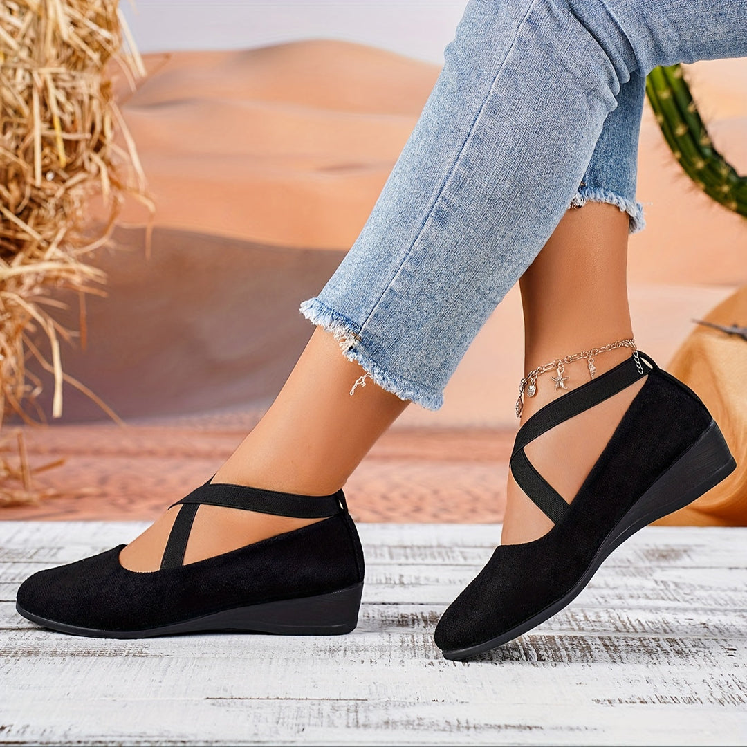 Orthopedische Zwarte Flats - Lisa-Abrikoos-CN35(EU35)-State of Style