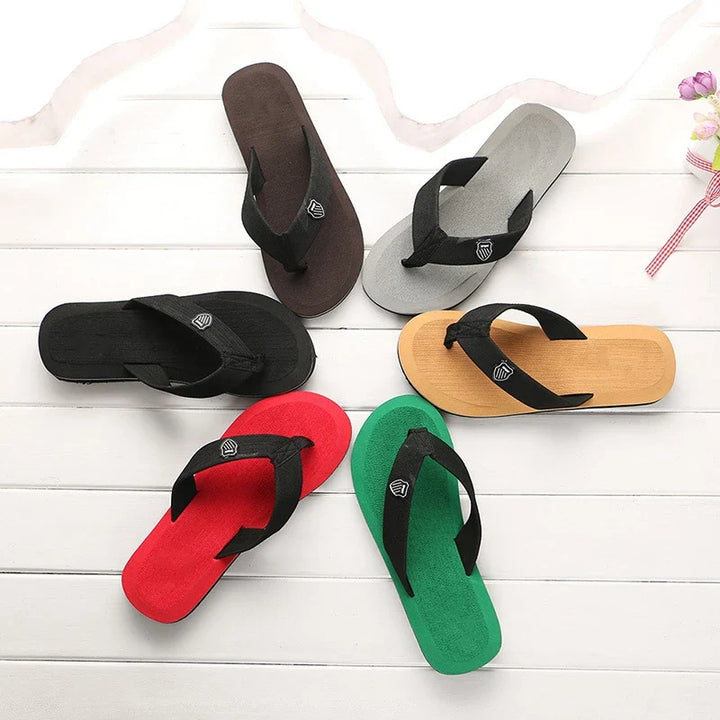Orthopedische Zwarte Heren Slippers - Max-Zwart-40(25cm)-State of Style