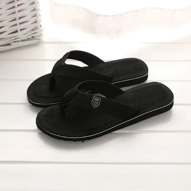 Orthopedische Zwarte Heren Slippers - Max-Zwart-40(25cm)-State of Style