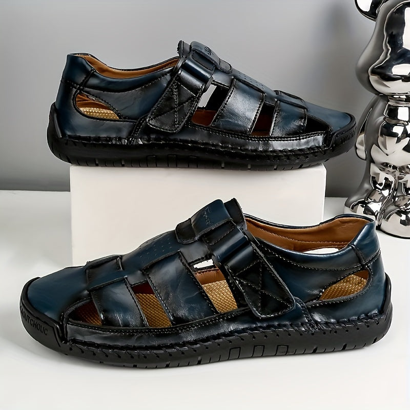 Orthopedische Zwarte Sandalen - Lars-Marineblauw-CN40(EU40.5)-State of Style