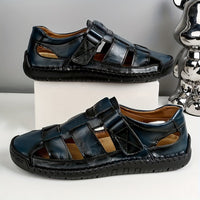 Orthopedische Zwarte Sandalen - Lars-Marineblauw-CN40(EU40.5)-State of Style