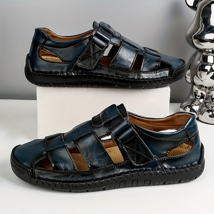 Orthopedische Zwarte Sandalen - Lars-Marineblauw-CN40(EU40.5)-State of Style