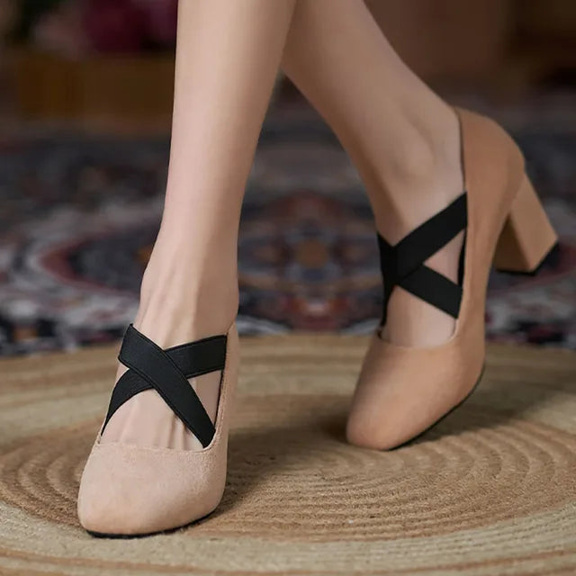 Orthopedische zwarte schoenen - Lisa-Khaki-35-State of Style
