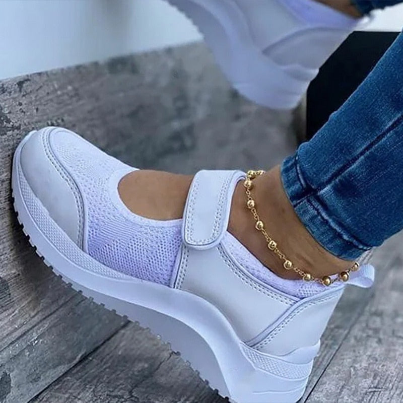 OtteliensSneakers – Women's Sneakers with Orthopaedic Sole-White-4.5-State of Style