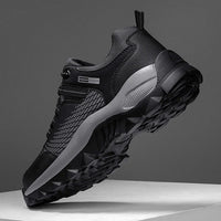 Outdoor Comfort Men's Walking Shoes with Wide Toe - Victor-Black-5.5-State of Style