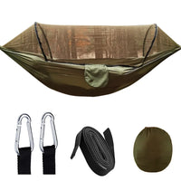 Outdoor Hammock with Mosquito Net - SkyNest-Olive Green-State of Style