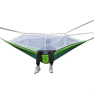 Outdoor Hammock with Mosquito Net - SkyNest-Olive Green-State of Style