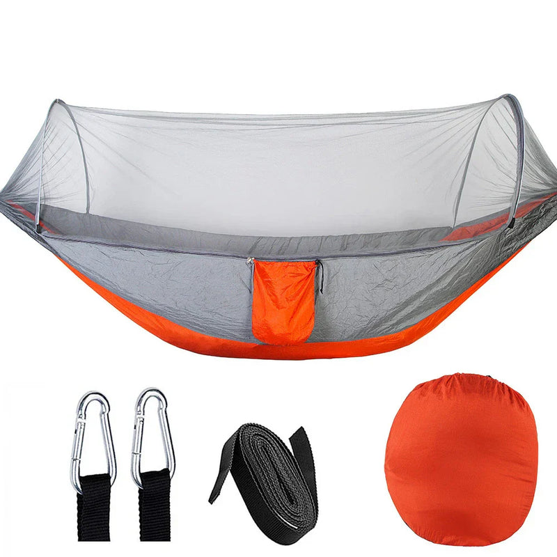 Outdoor Hammock with Mosquito Net - SkyNest-Orange-State of Style