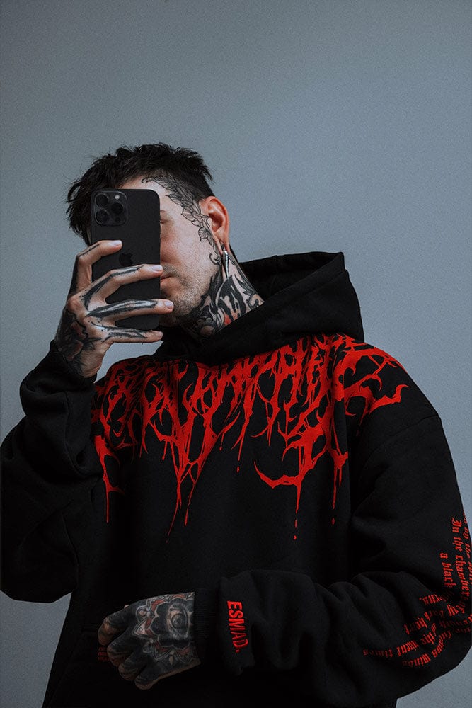 Oversized Heavy Hoodie with Print – Damon-S-State of Style