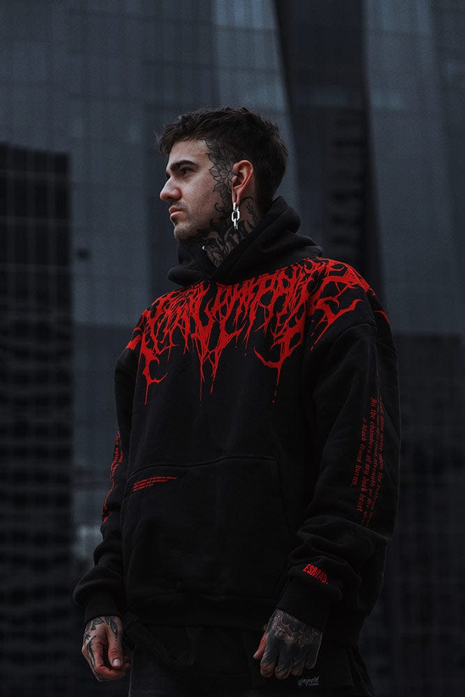 Oversized Heavy Hoodie with Print – Damon-S-State of Style