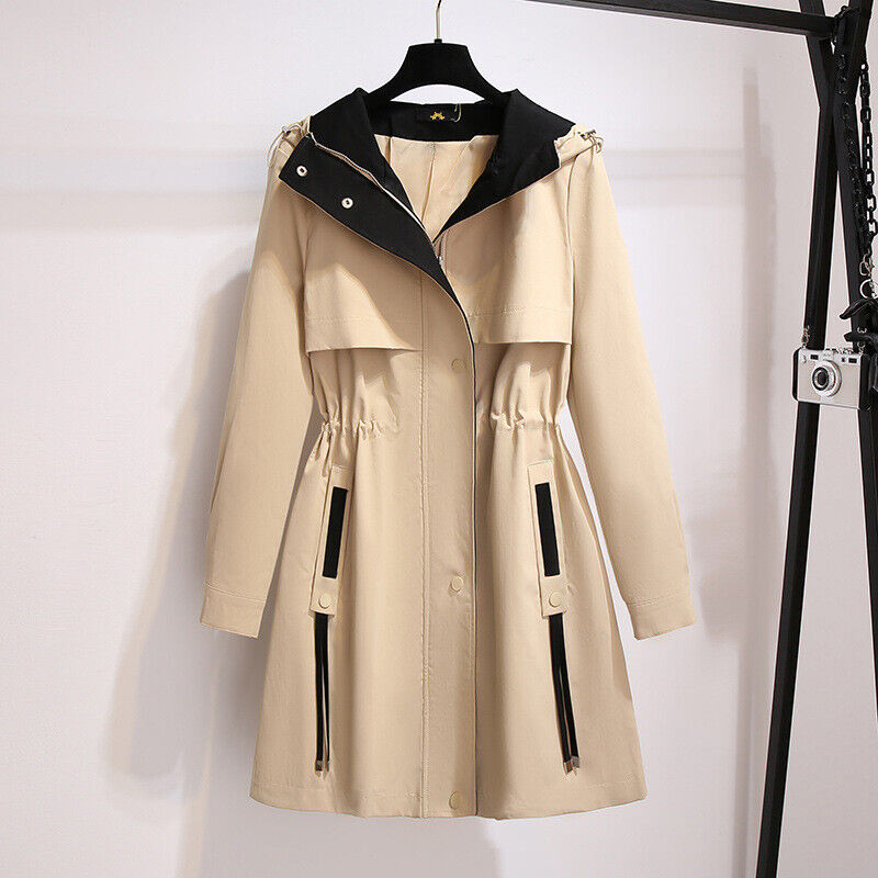 Oversized Hooded Windbreaker | Lightweight & Waterproof-KHAKI-2XL-State of Style