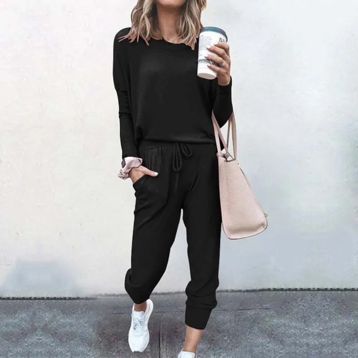 Oversized Ladies Tracksuit - Velana-Black-S-State of Style