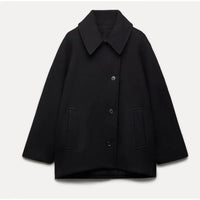 Oversized Stylish Women's Jacket - Amara-Black-XS-State of Style