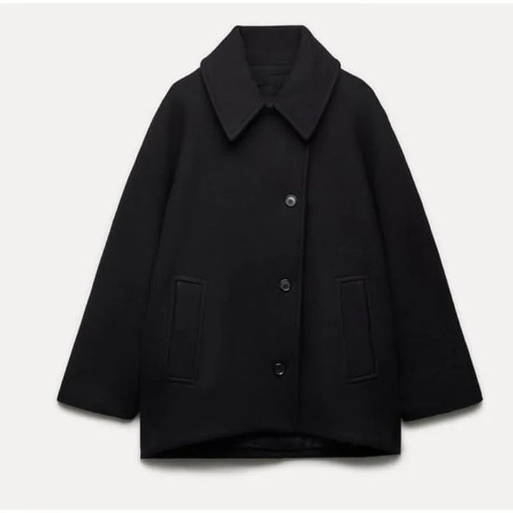 Oversized Stylish Women's Jacket - Amara-Black-XS-State of Style