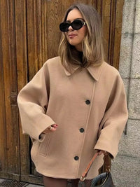 Oversized Stylish Women's Jacket - Amara-Khaki-XS-State of Style