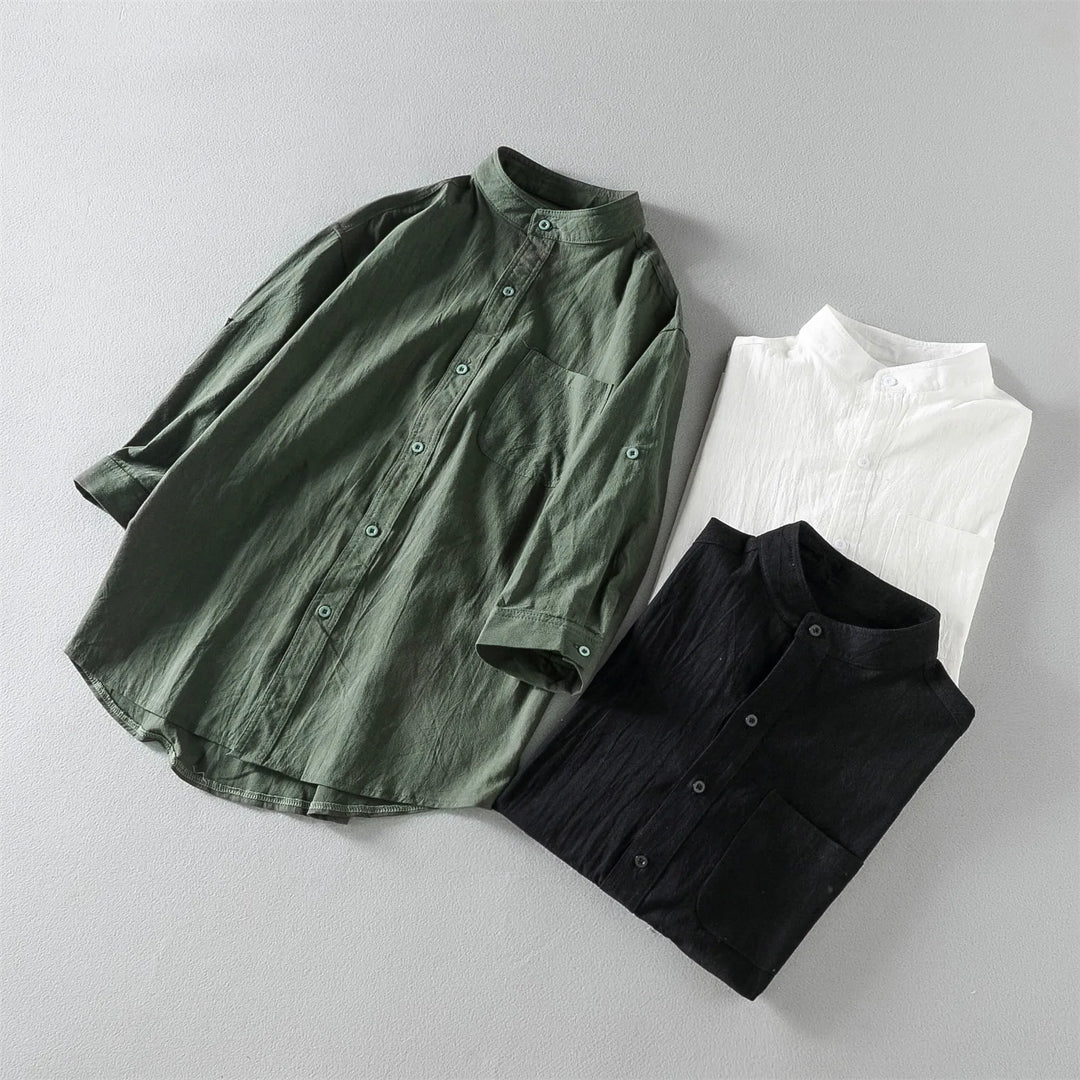 Oversized Trendy Collar Shirt for Men – Spring/Summer-White-XXL-State of Style