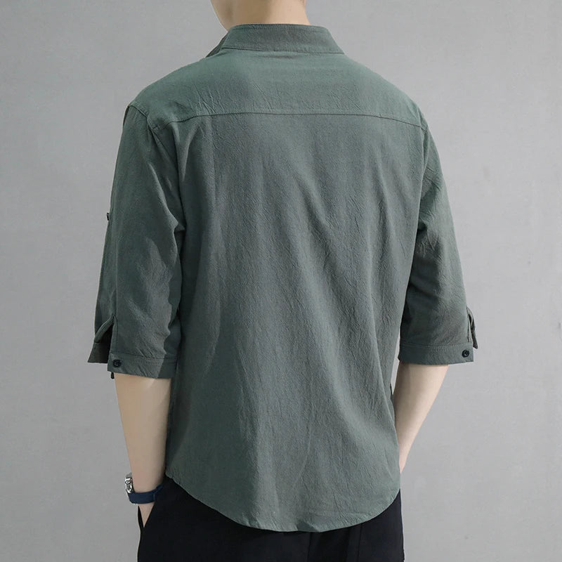 Oversized Trendy Collar Shirt for Men – Spring/Summer-White-XXL-State of Style
