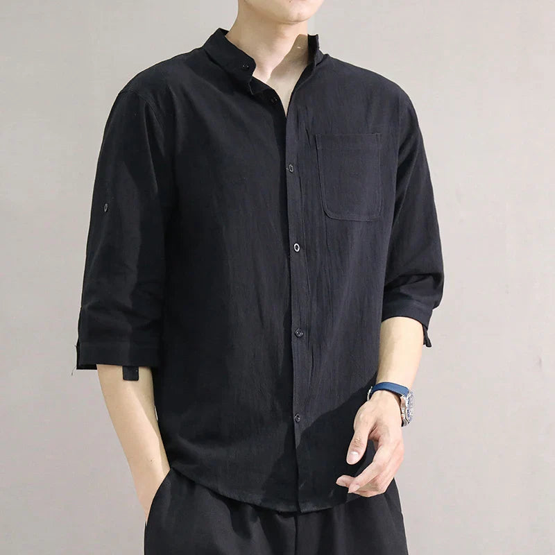 Oversized Trendy Collar Shirt for Men – Spring/Summer-White-XXL-State of Style