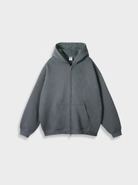 Oversized Vest with Zip - Ava-Asphalt-S-State of Style