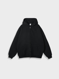 Oversized Vest with Zip - Ava-Black-S-State of Style