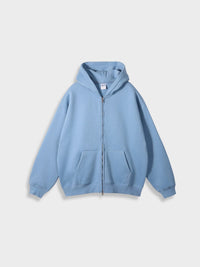 Oversized Vest with Zip - Ava-Blue-S-State of Style