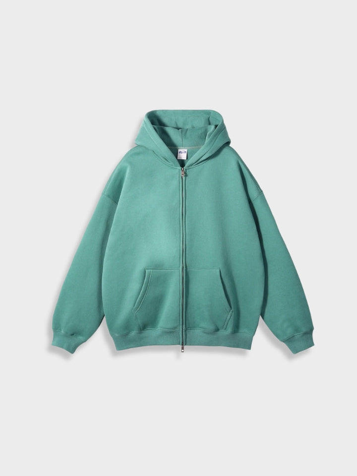 Oversized Vest with Zip - Ava-Green-S-State of Style