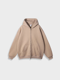 Oversized Vest with Zip - Ava-Grey Apricot-S-State of Style