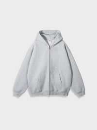 Oversized Vest with Zip - Ava-Light Grey-S-State of Style
