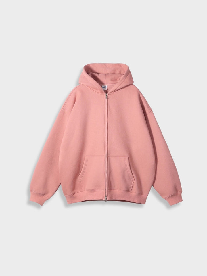 Oversized Vest with Zip - Ava-Light Pink-S-State of Style