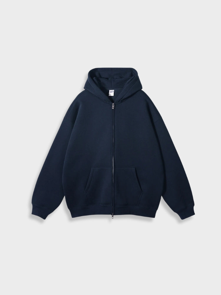 Oversized Vest with Zip - Ava-Marine Blue-S-State of Style