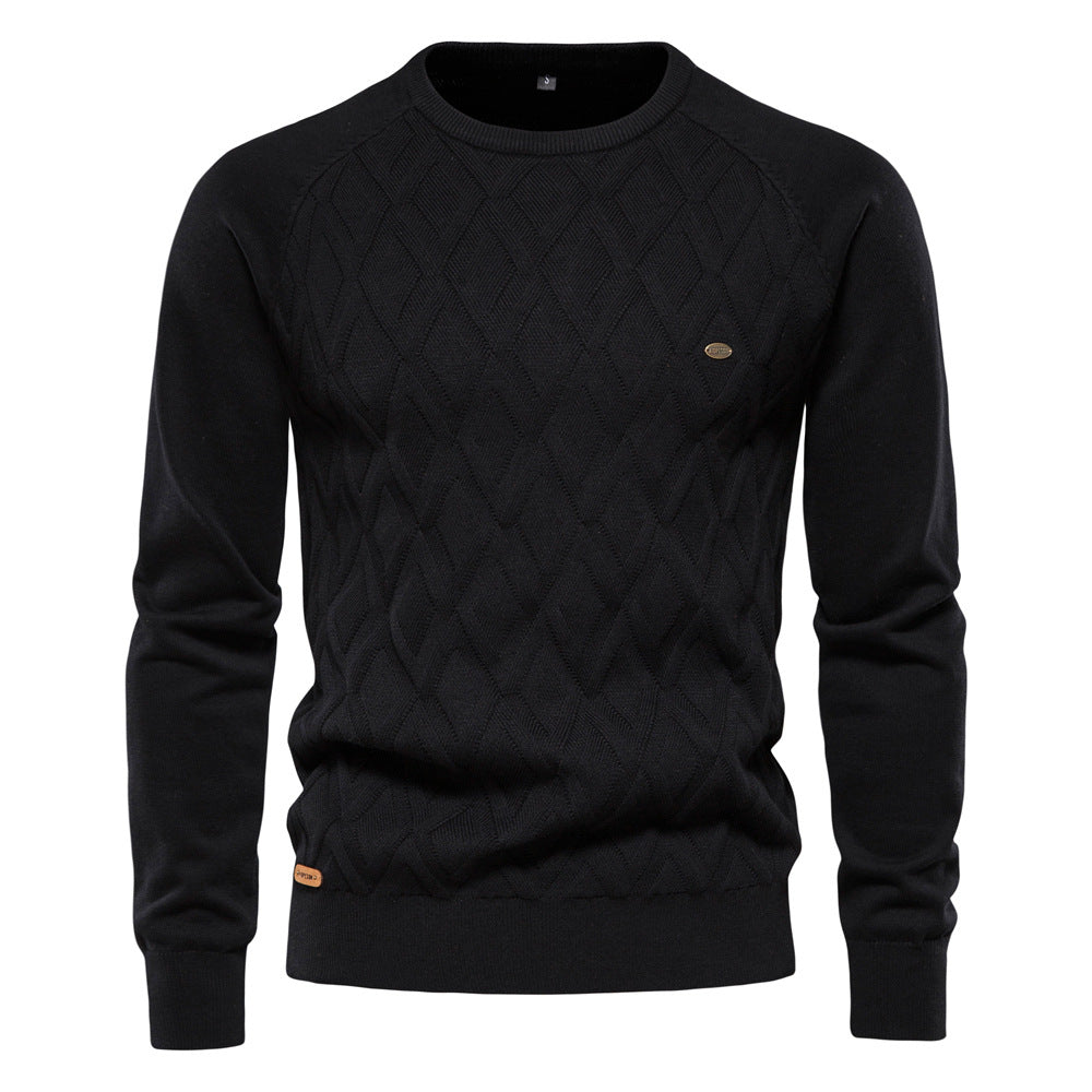 Oxford Men's Sweater - Sterling-Black-S-State of Style