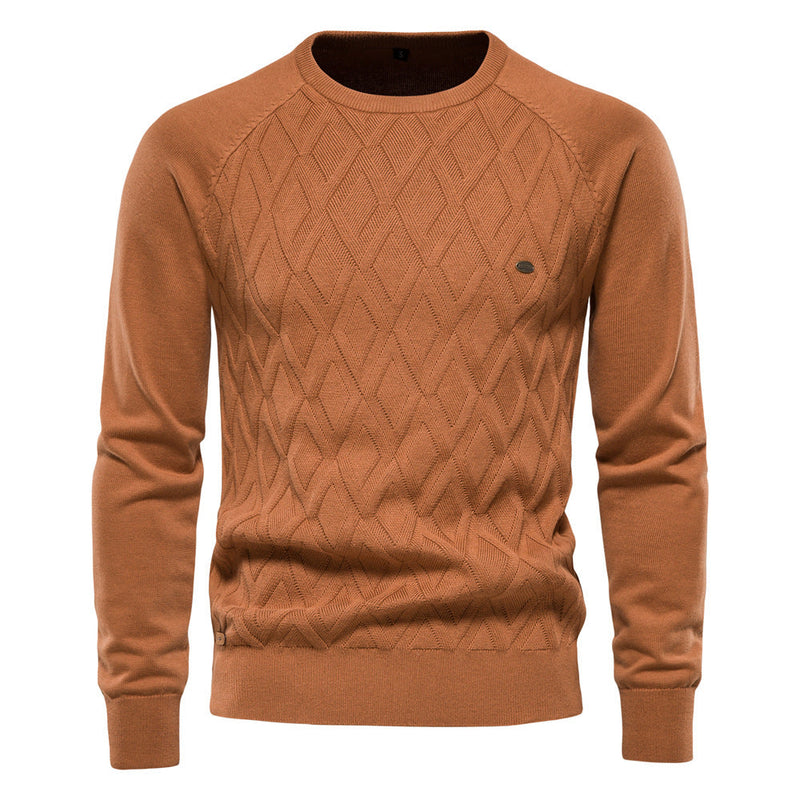 Oxford Men's Sweater - Sterling-Khaki-S-State of Style