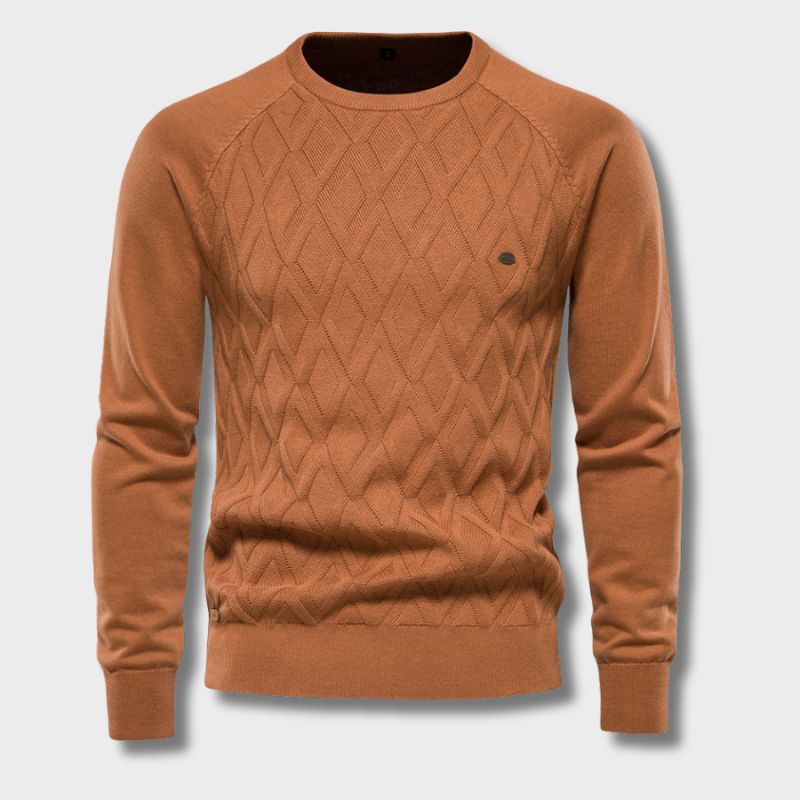 Oxford Men's Sweater - Sterling-Khaki-S-State of Style