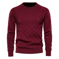 Oxford Men's Sweater - Sterling-Red-S-State of Style