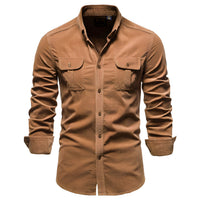 P. Legend Inspired Style | Casual Men's Shirt-Brown-S-State of Style