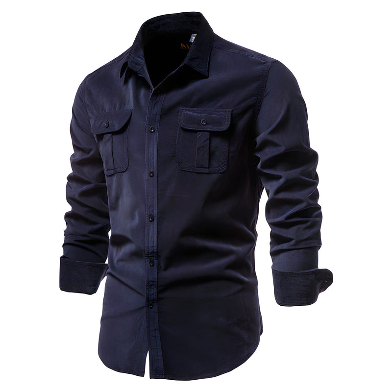 P. Legend Inspired Style | Casual Men's Shirt-Brown-S-State of Style