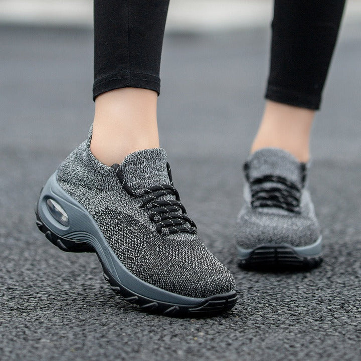 Pain-Relieving Ladies Sneakers - ComfortMax-Black-2.5-State of Style