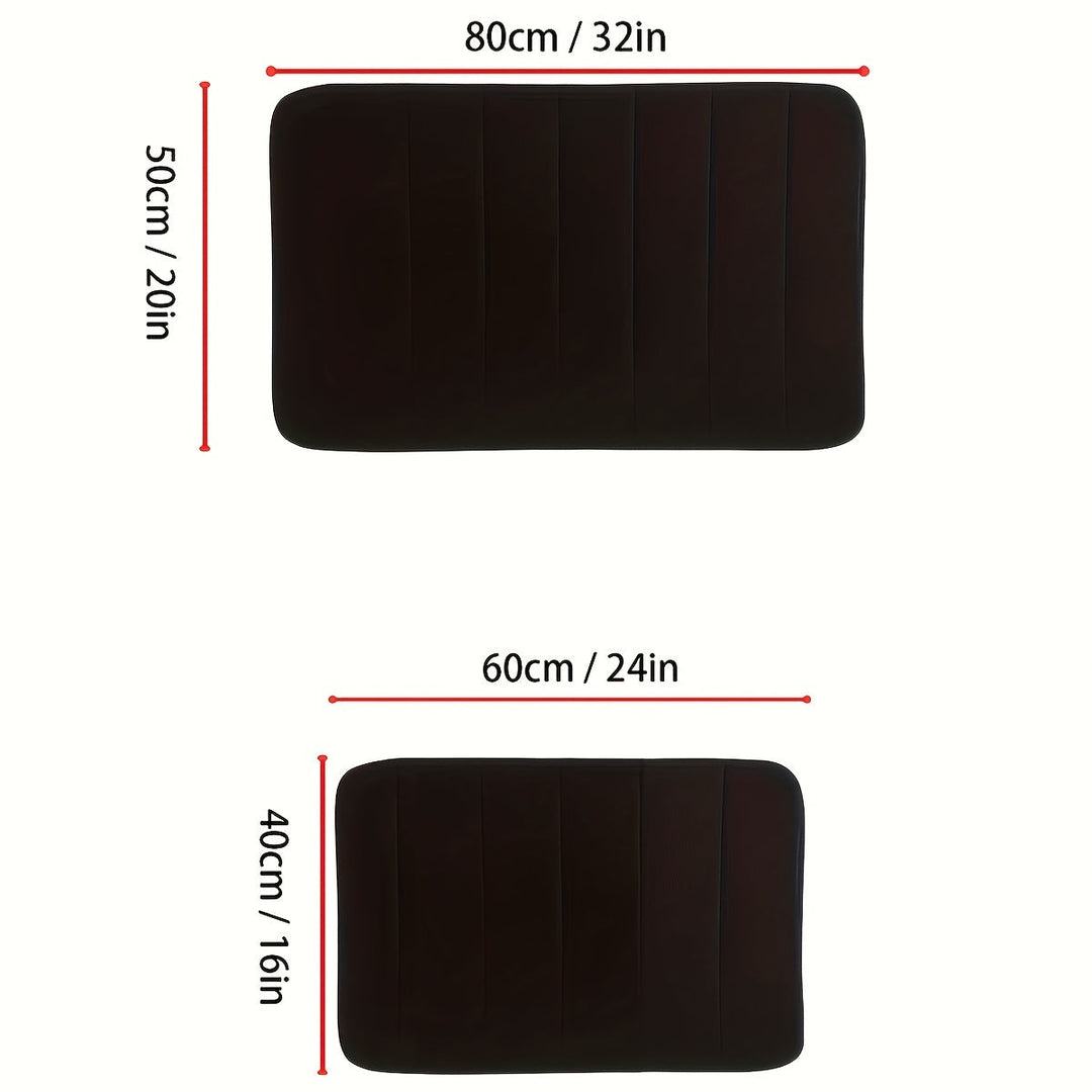 Pamper Your Feet with the Luxe Anti-Slip Bath Mat - Livia-40cm x 60cm-Black-State of Style