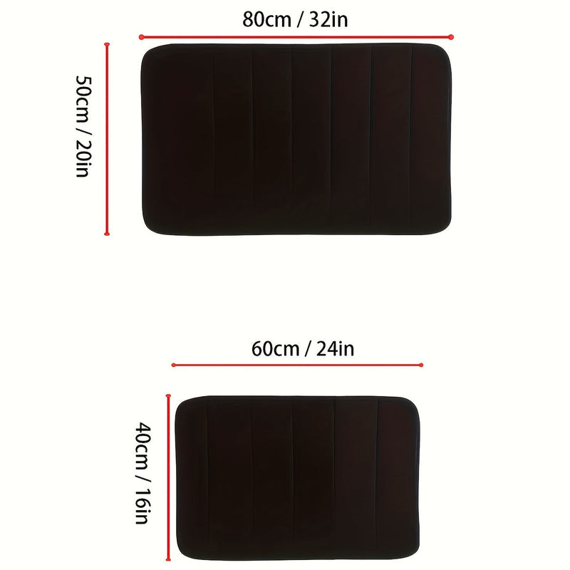 Pamper Your Feet with the Luxe Anti-Slip Bath Mat - Livia-40cm x 60cm-Black-State of Style