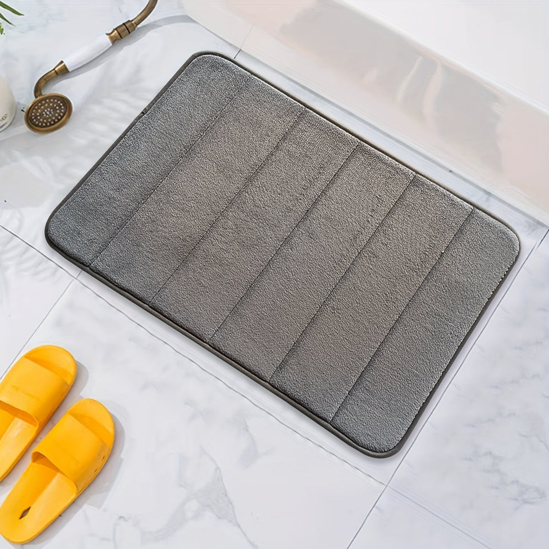 Pamper Your Feet with the Luxe Anti-Slip Bath Mat - Livia-40cm x 60cm-Dark Grey-State of Style