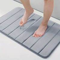 Pamper Your Feet with the Luxe Anti-Slip Bath Mat - Livia-50cm x 80cm-Light Grey-State of Style